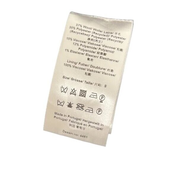 Baum Und Pferdgarten Womens Coat Size Small Blue Pinstripe Pockets Darla Wool - Picture 7 of 10